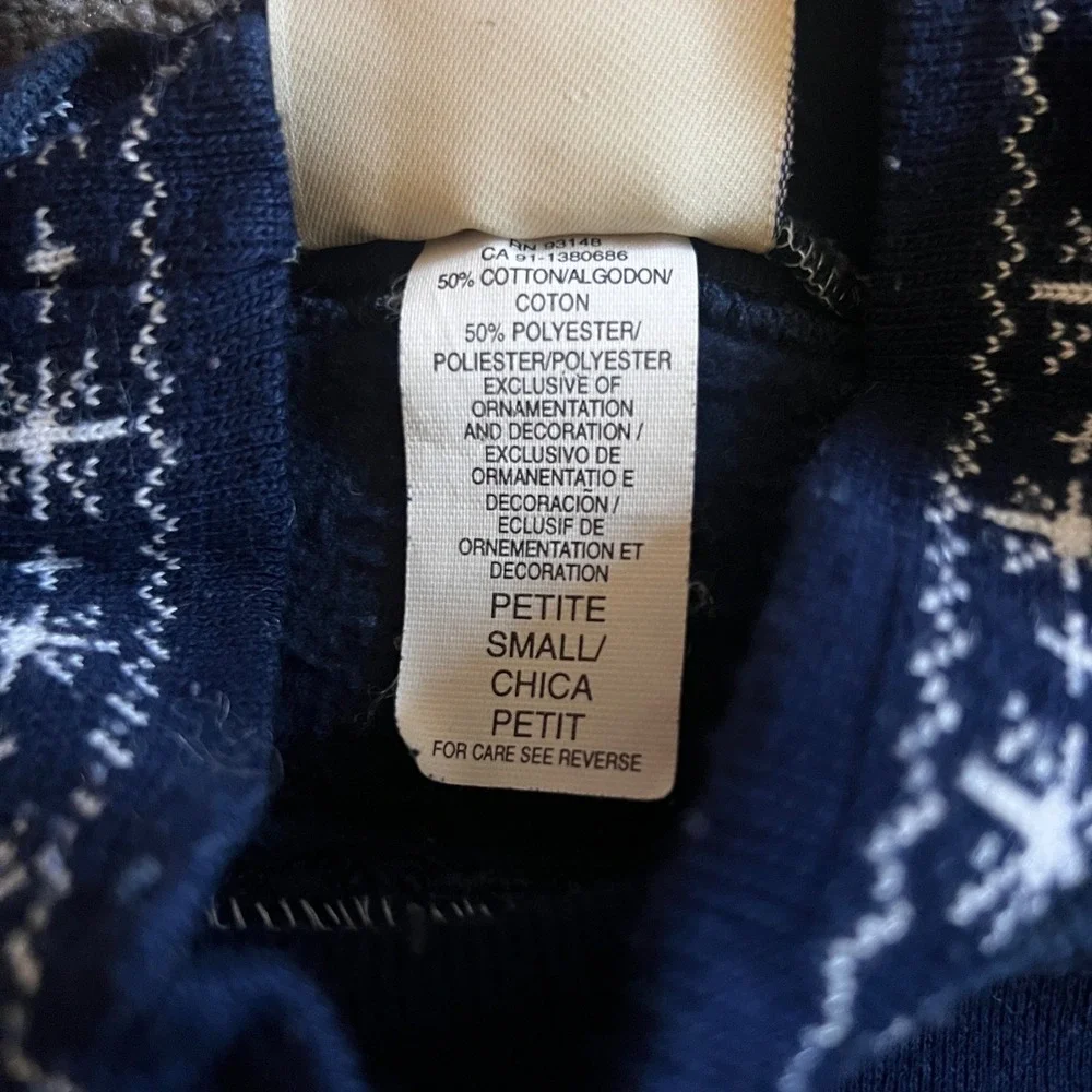 Navy Blue Festive Sweatshirt - Picture 5 of 6